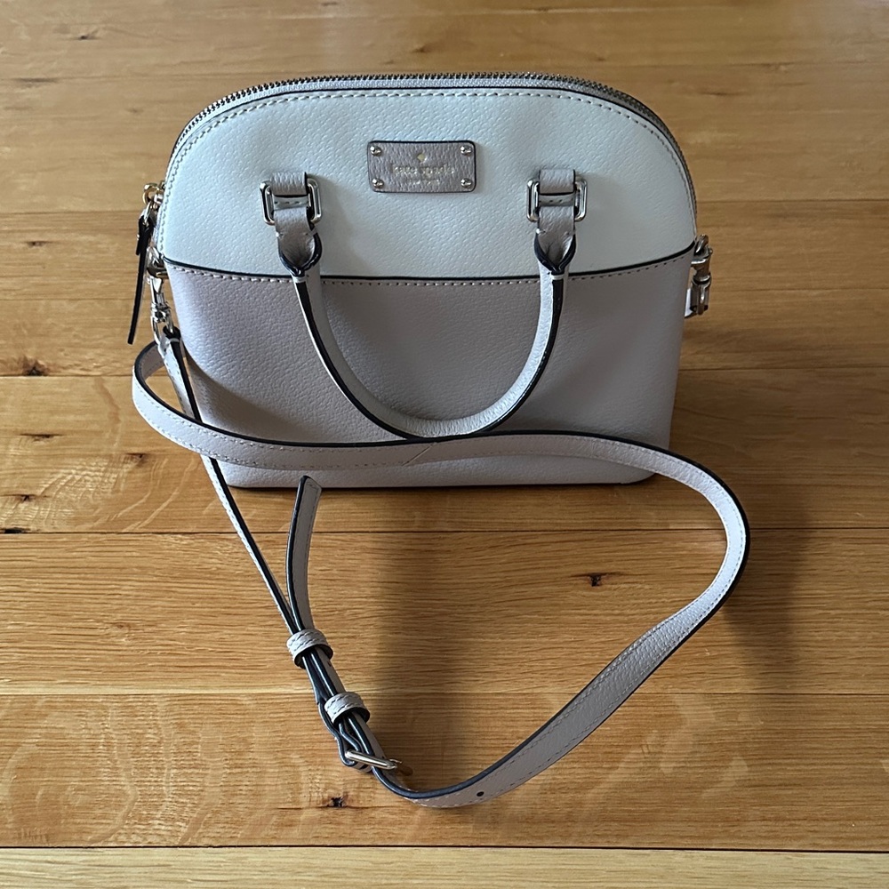 Kate Spade Cream and Mauve Crossbody Bag